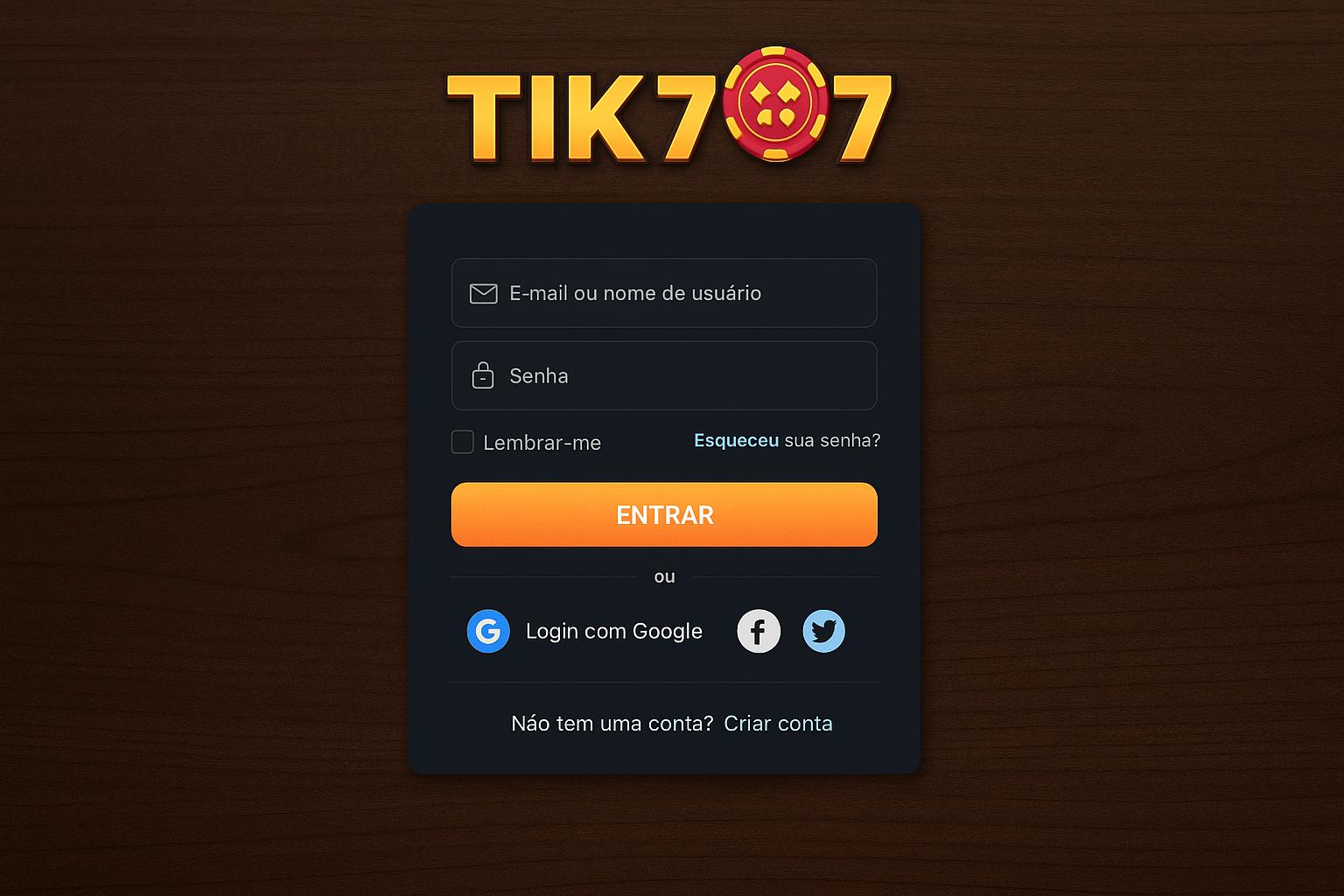 Registro na TIK777   Garante Acesso a uma Vasta Seleção de jogo